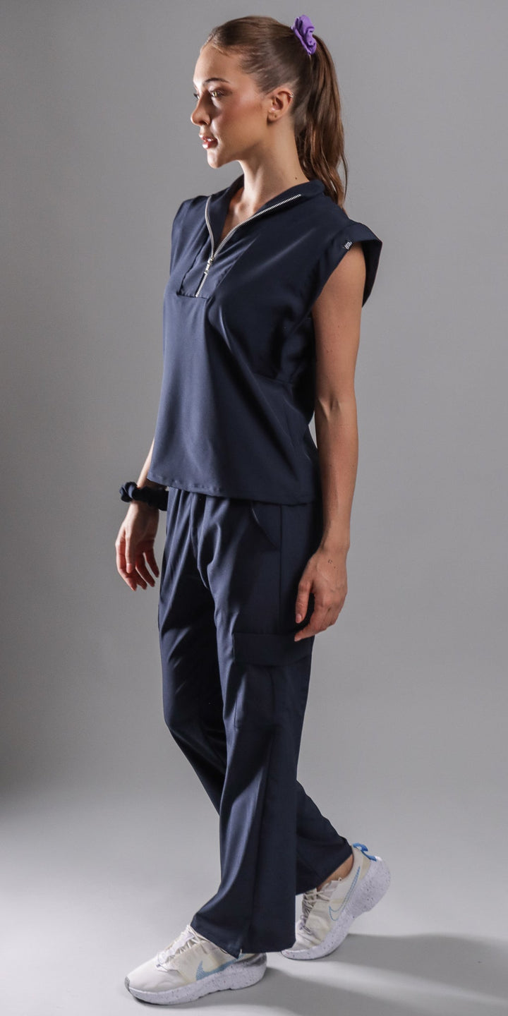 Navy Pekingese Water Resistant