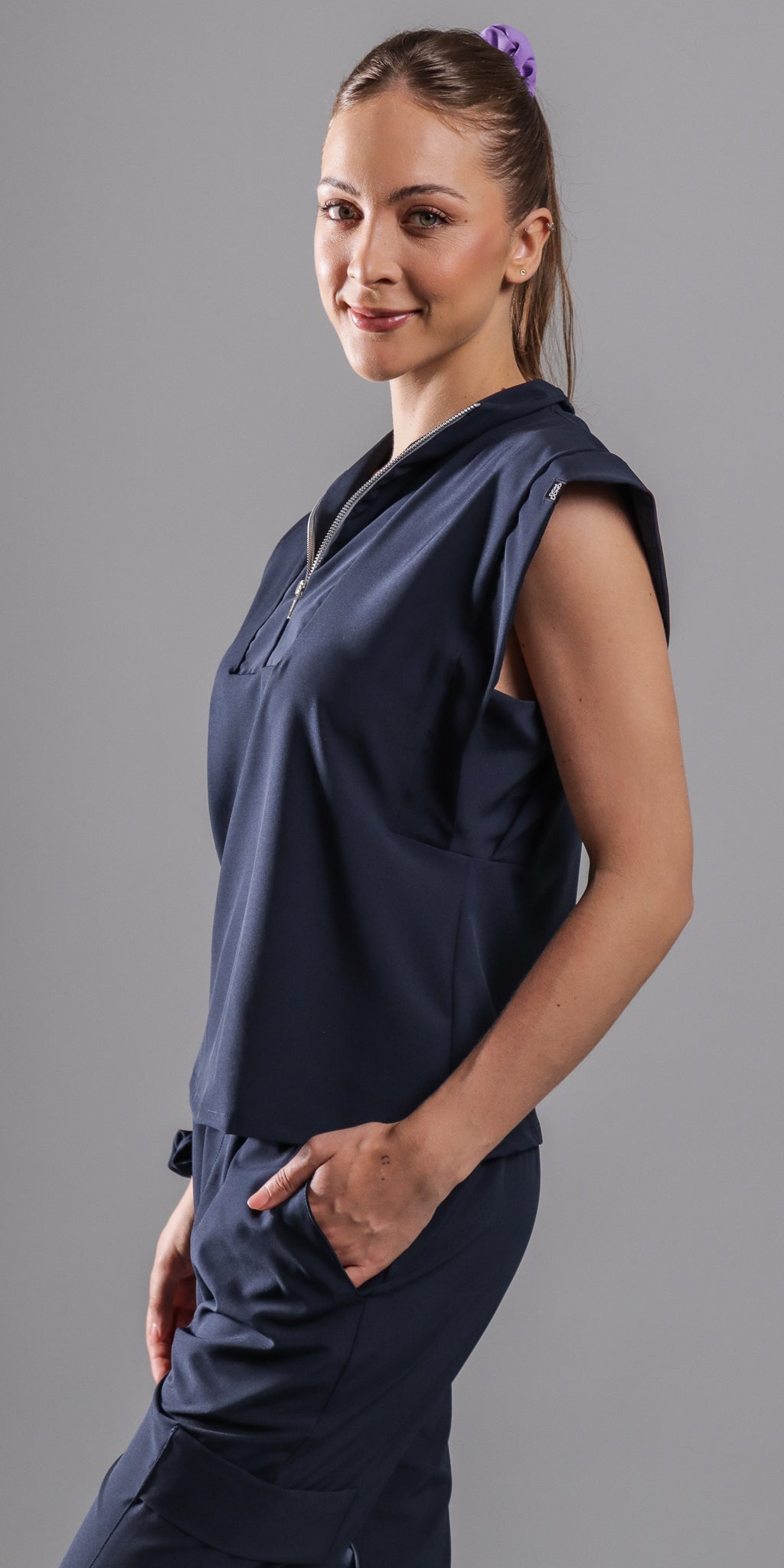Navy Pekingese Water Resistant