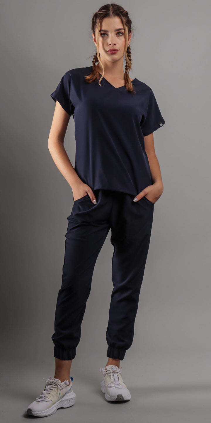 Navy Poodle Water Resistant