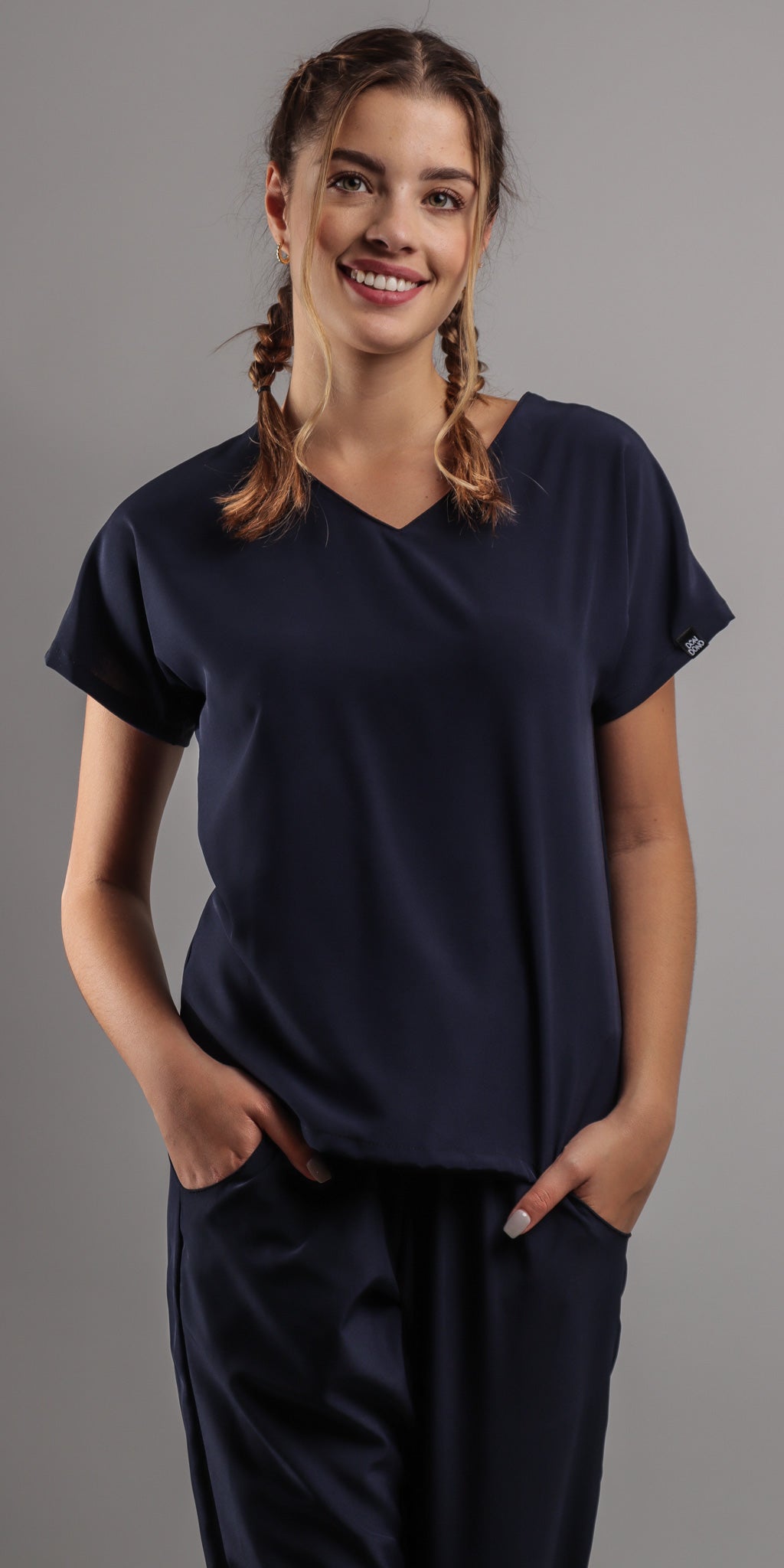 Navy Poodle Water Resistant