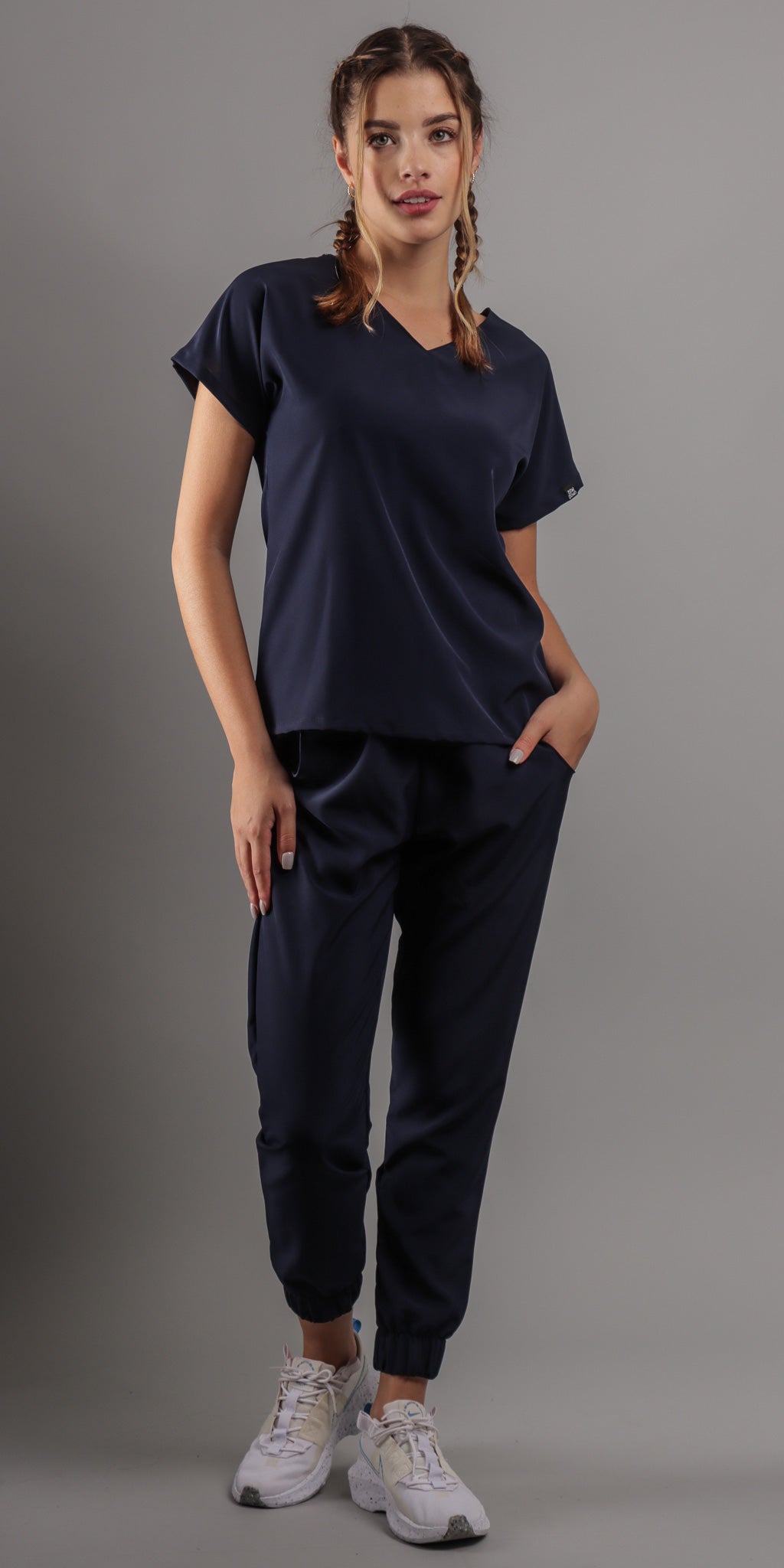Navy Poodle Water Resistant