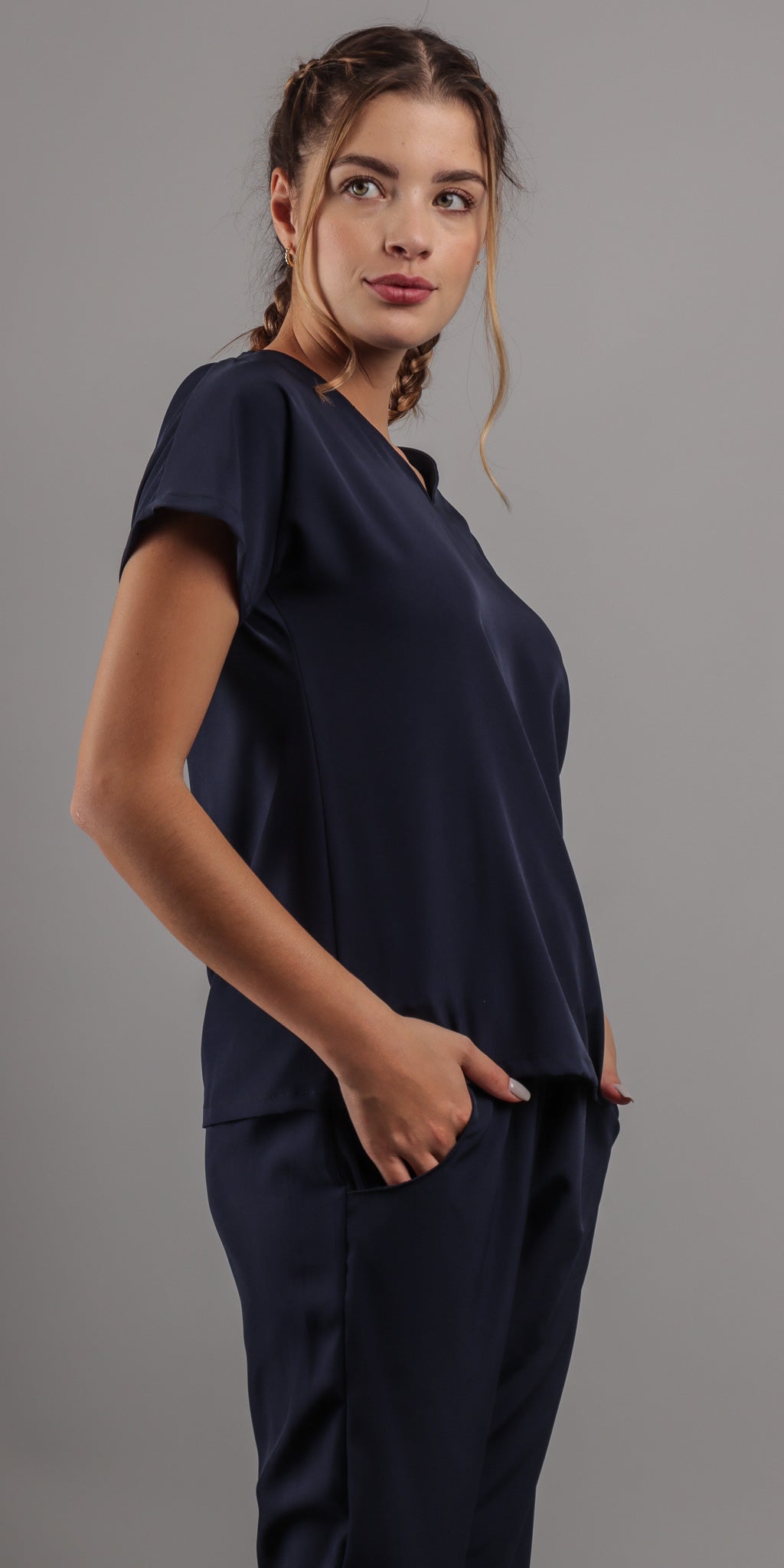 Navy Poodle Water Resistant