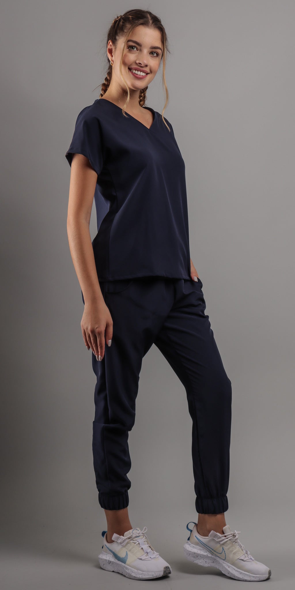 Navy Poodle Water Resistant