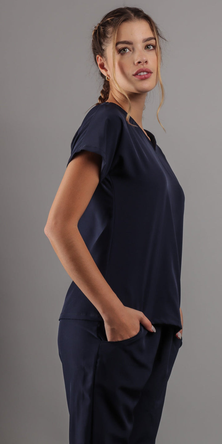 Navy Poodle Water Resistant