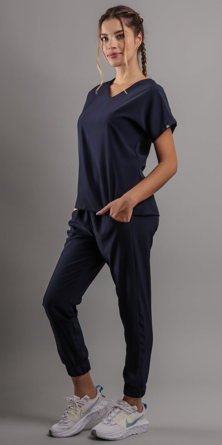 Navy Poodle Water Resistant