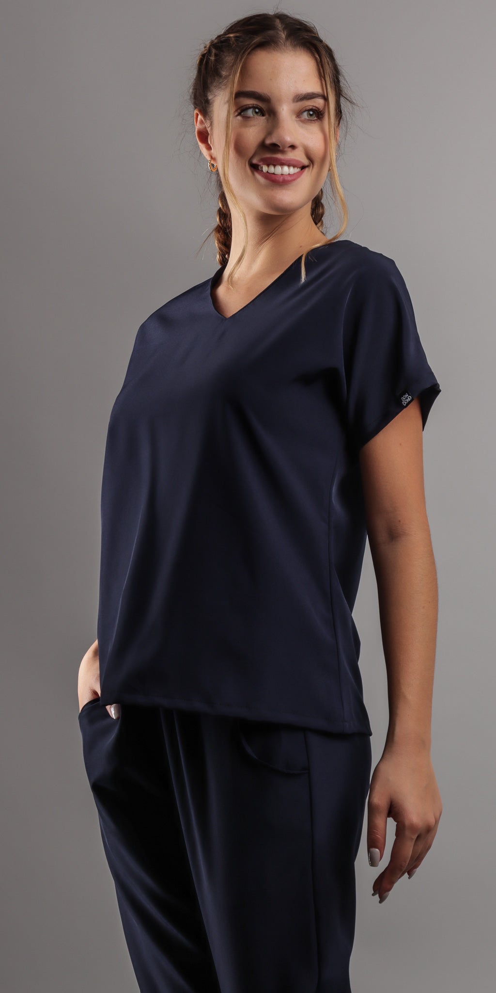 Navy Poodle Water Resistant
