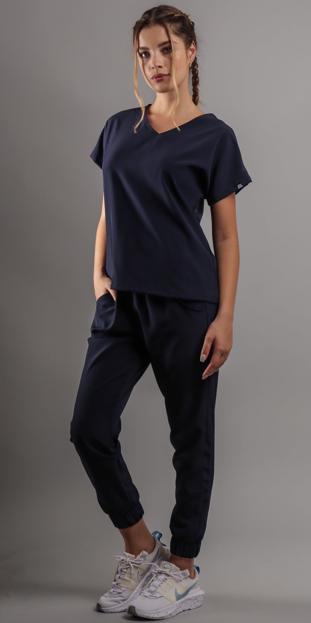 Navy Poodle Water Resistant