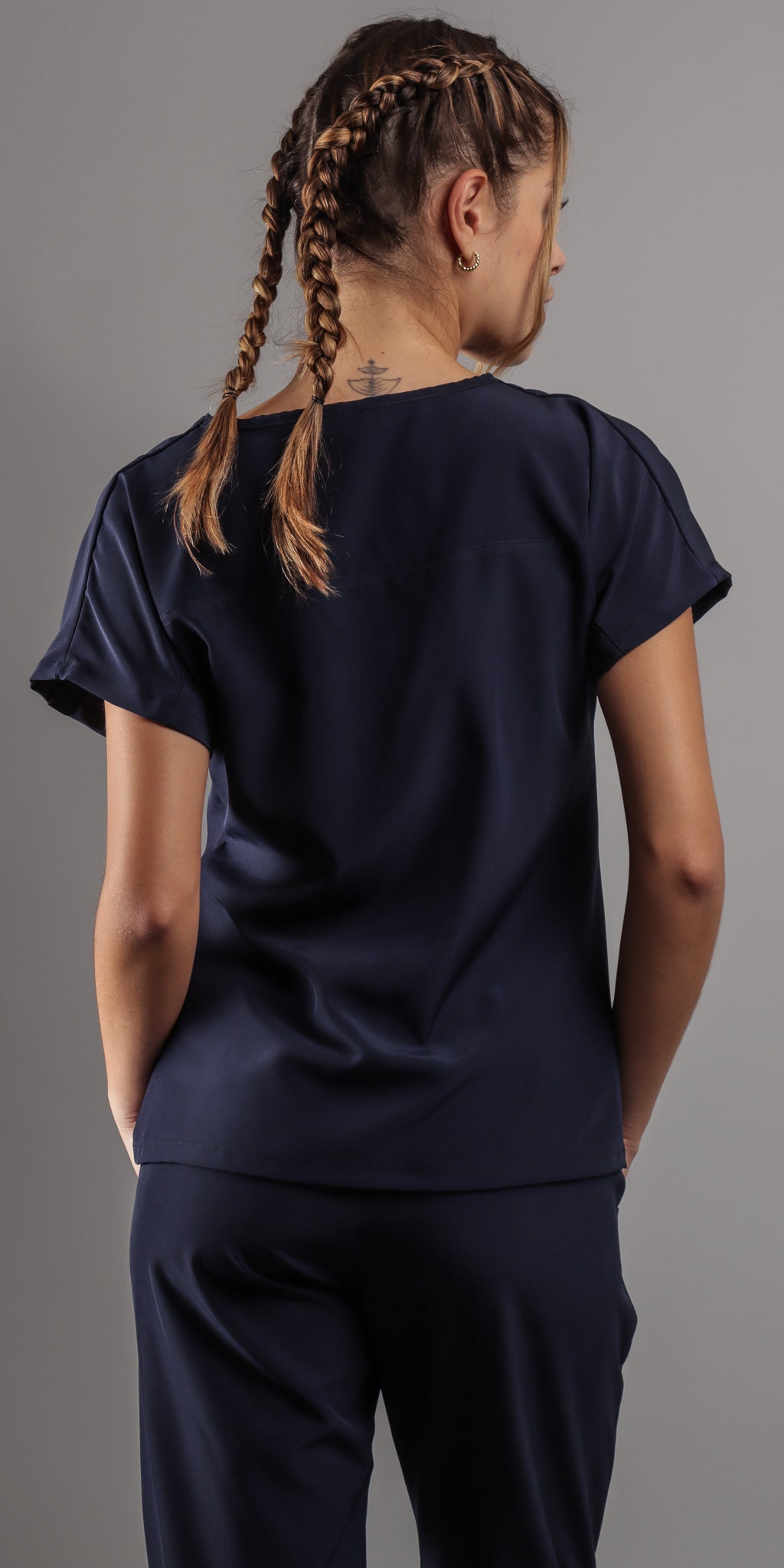 Navy Poodle Water Resistant