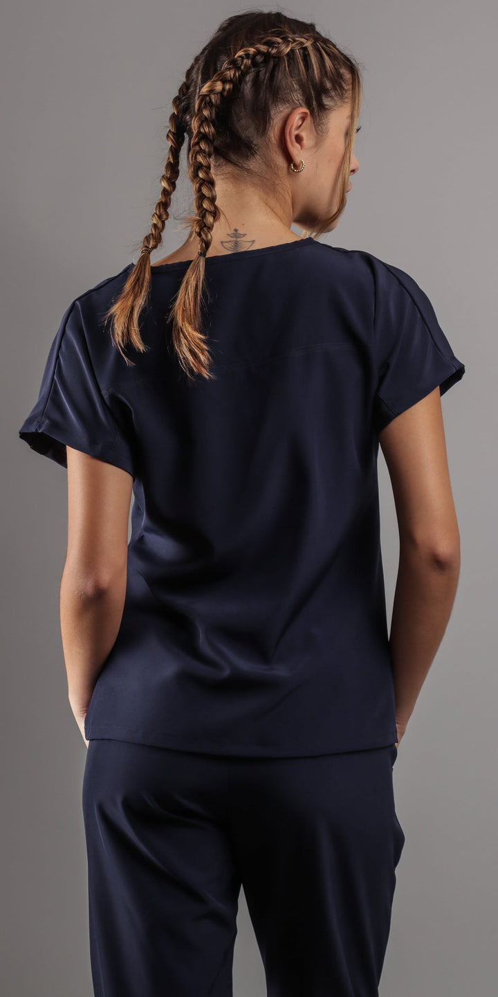 Navy Poodle Water Resistant