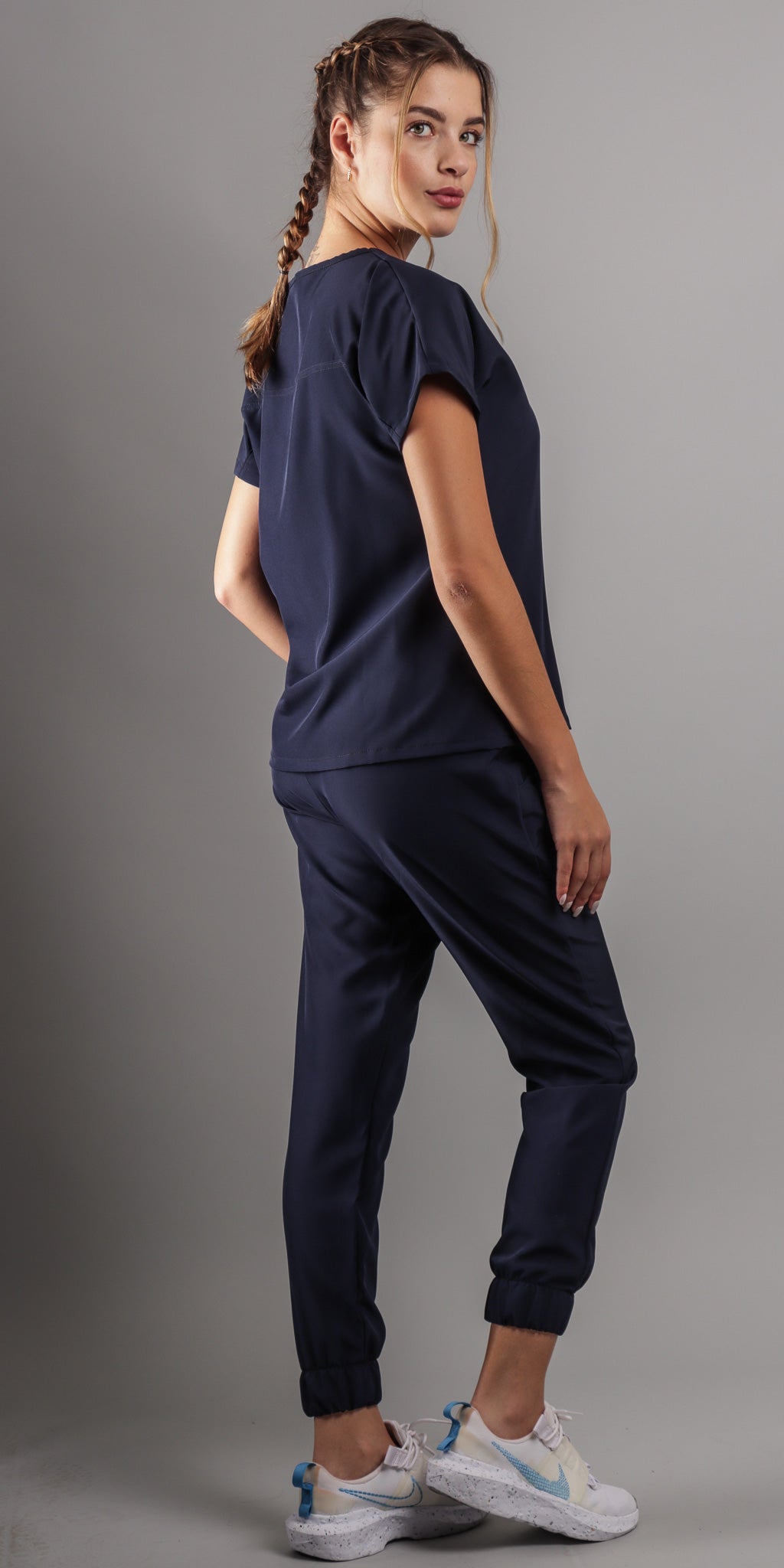 Navy Poodle Water Resistant