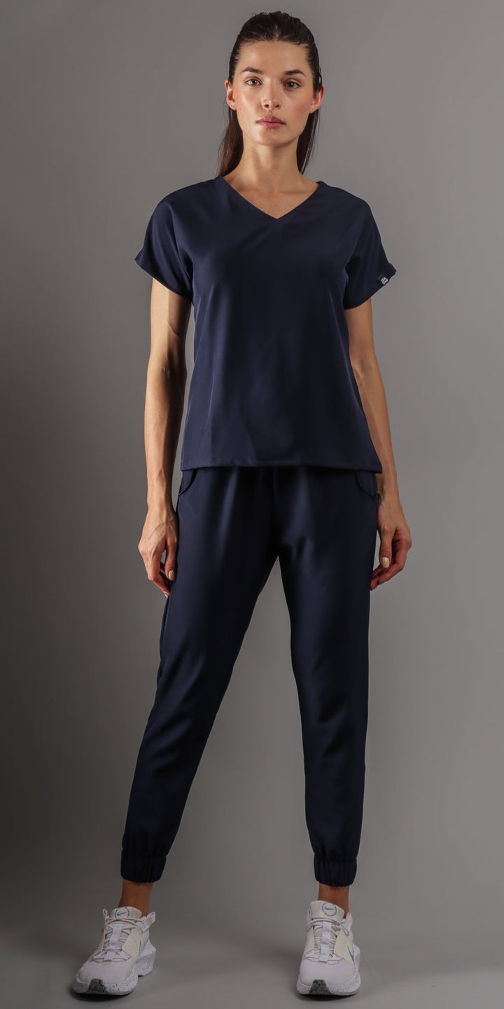 Navy Poodle Water Resistant