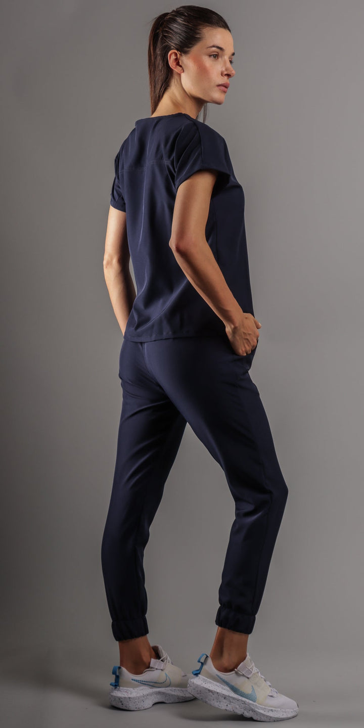 Navy Poodle Water Resistant